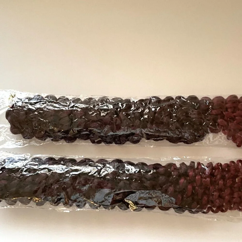 NEW BURGUNDY OMBRE SPRING TWIST HAIR EXTENSIONS 2 PACK